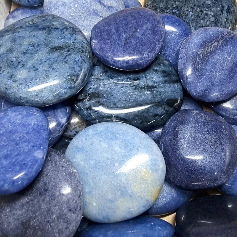 La Boîte à Cailloux - Wholesale Spiritual Stone/Crystal - Dumortierite pebble Namibia A+1