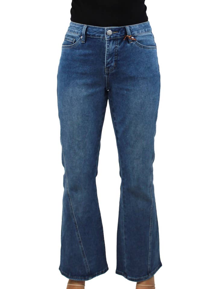 WP0720-36M - - Jean évasé taille mi-haute A3628 pour la vente par K & C Clothing, Inc.