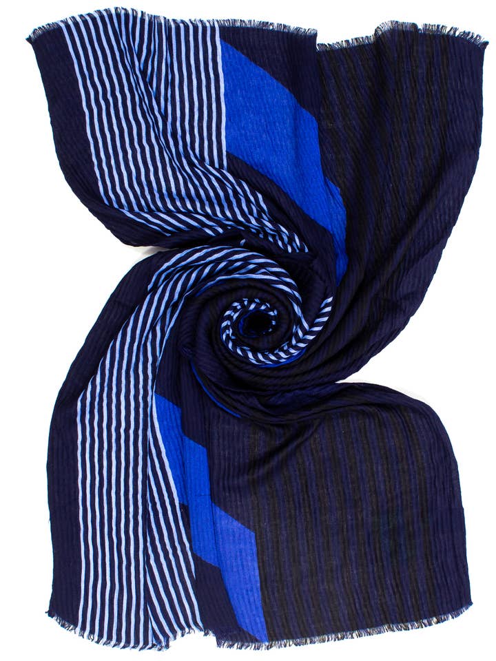 STOLE PRINT STRIPES 100%VI MADE IN PRC. STOLE PRINT STRIP for wholesale by Ayfee