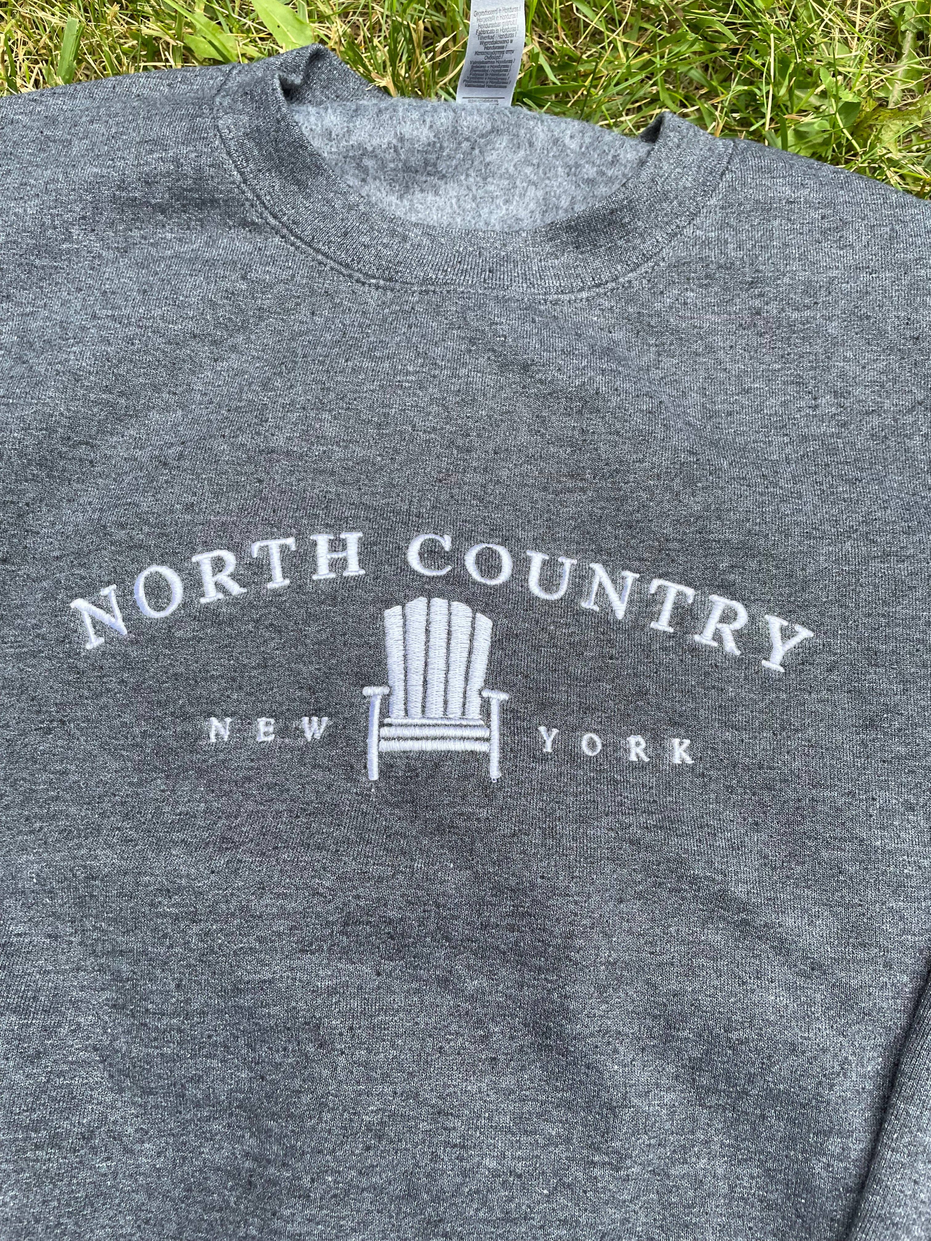 Just Wandering Co. - Wholesale Sweatshirt - Women's - North Country Gildan Crewneck | Plattsburgh, New York | Embr2