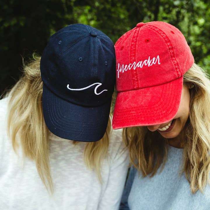 Waves of Grace Letter Co. - Wholesale Baseball Cap - Women's - Firecracker baseball hat3