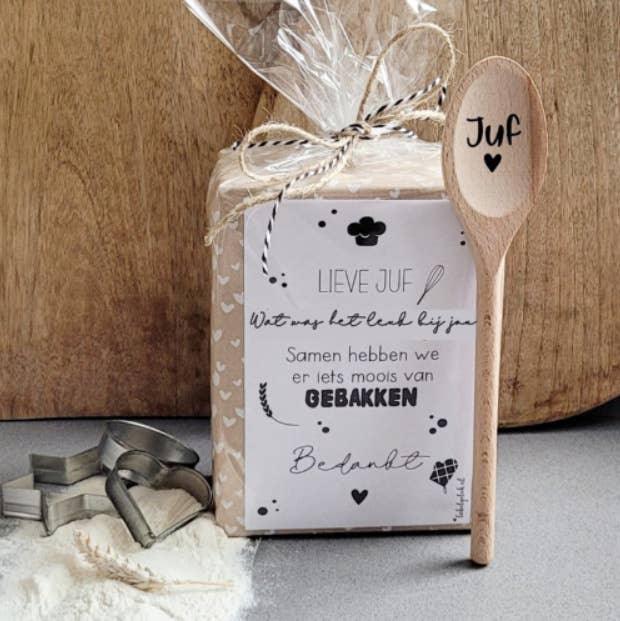 Labelgeluk - Wholesale DIY Craft Kit - DIY | baking mix card & wooden spoon | another year gone by1