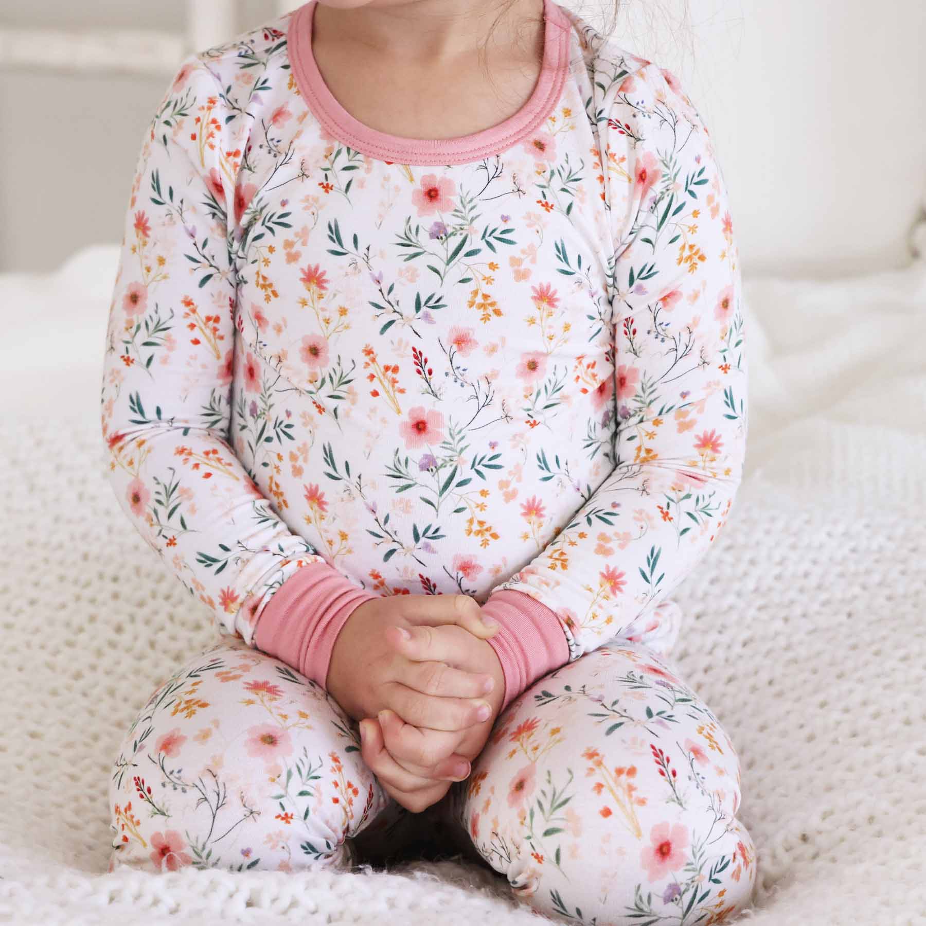 Caden Lane - Wholesale Sleepwear Set - Kids - Winnie's Wildflowers Two Piece Pajama Set10