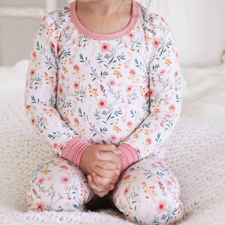 Caden Lane - Wholesale Sleepwear Set - Kids - Winnie's Wildflowers Two Piece Pajama Set10