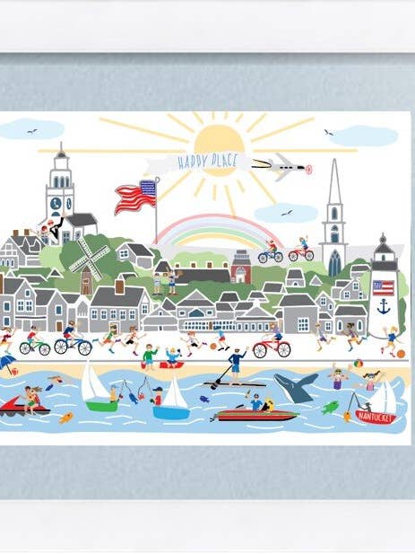 Mighty Nantucket - Stampa murale per la vendita all'ingrosso da parte di Mighty Violet Design