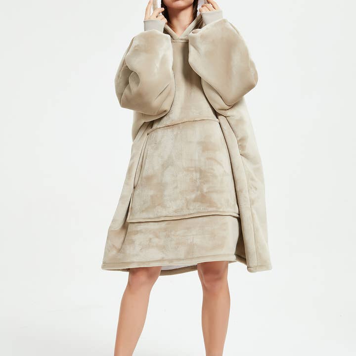 The Whoodie - Felpa pesante oversize con interno sherpa per la vendita all'ingrosso da parte di ANSHIN