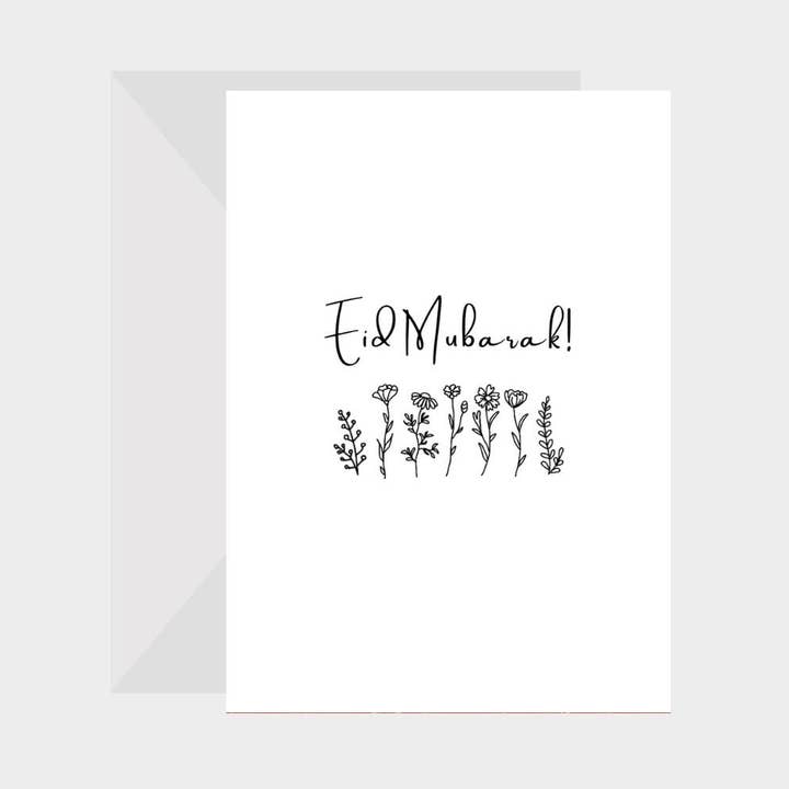 Eid Mubarak Blomsterhilsen Kort for engroshandel hos Marhaba Prints