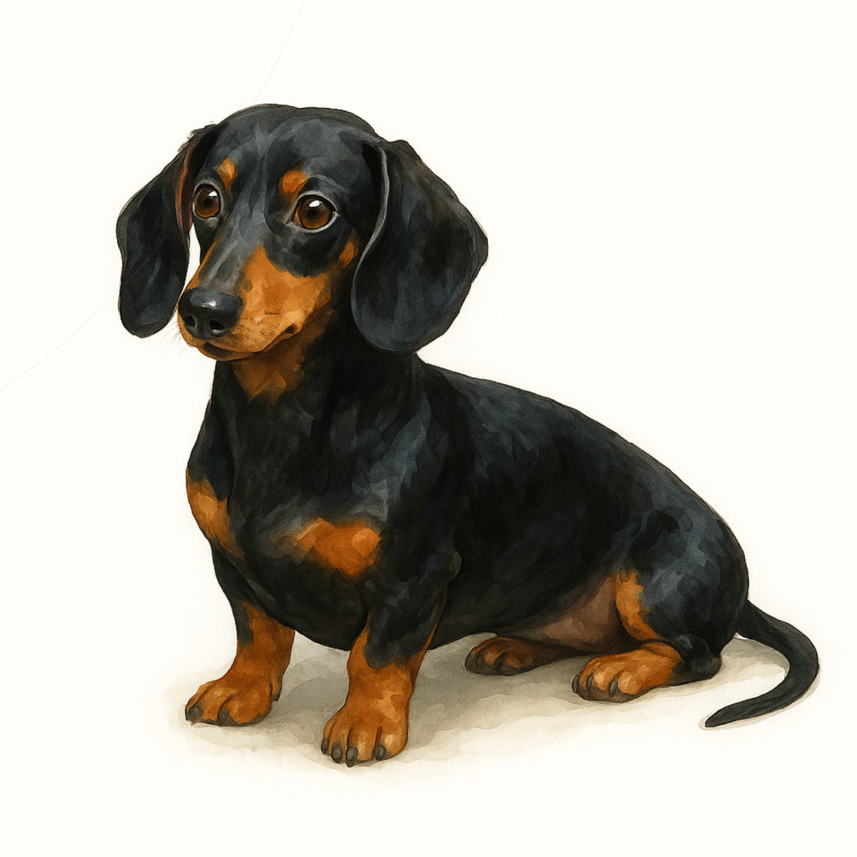 Designs by Mysh – wholesale Sticker – Dachshund Dog Sticker | Cute Wiener Dog Die-Cut Vinyl Sticker | Waterproof Laptop, Water Bottle, Journal Decal – Multiple Color Variations1