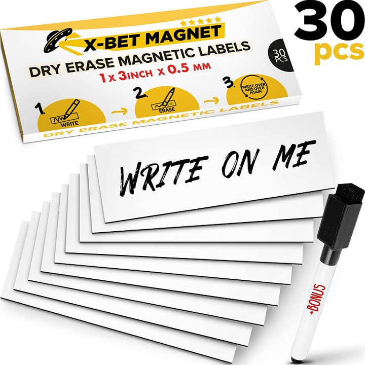 Magnetic Dry Erase Stickers for Whiteboards, 30 PCs for wholesale by X-bet MAGNET