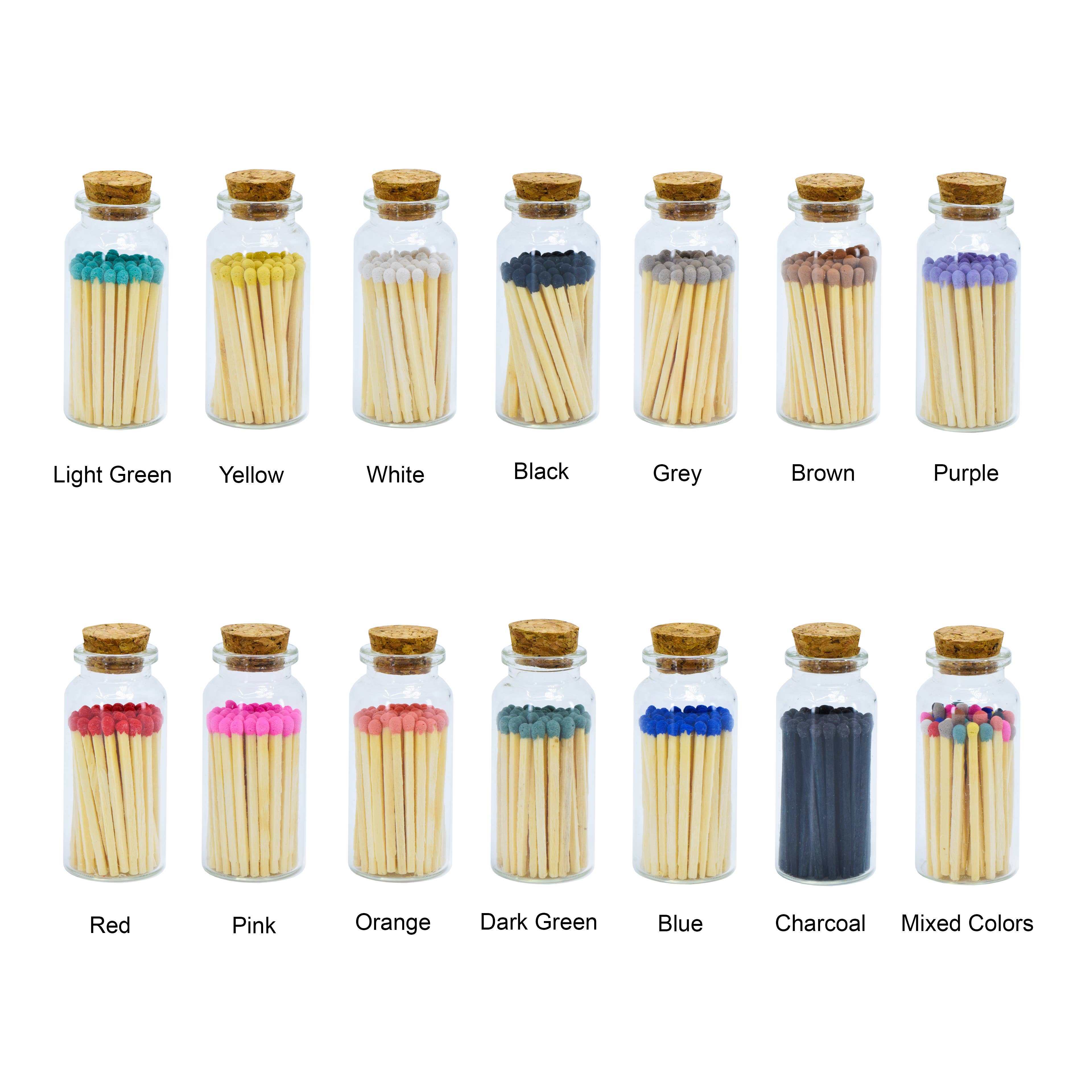 Chandler Studio - Wholesale Matches - Small Match Bottles - Safety Matches in Jars - Charcoal5
