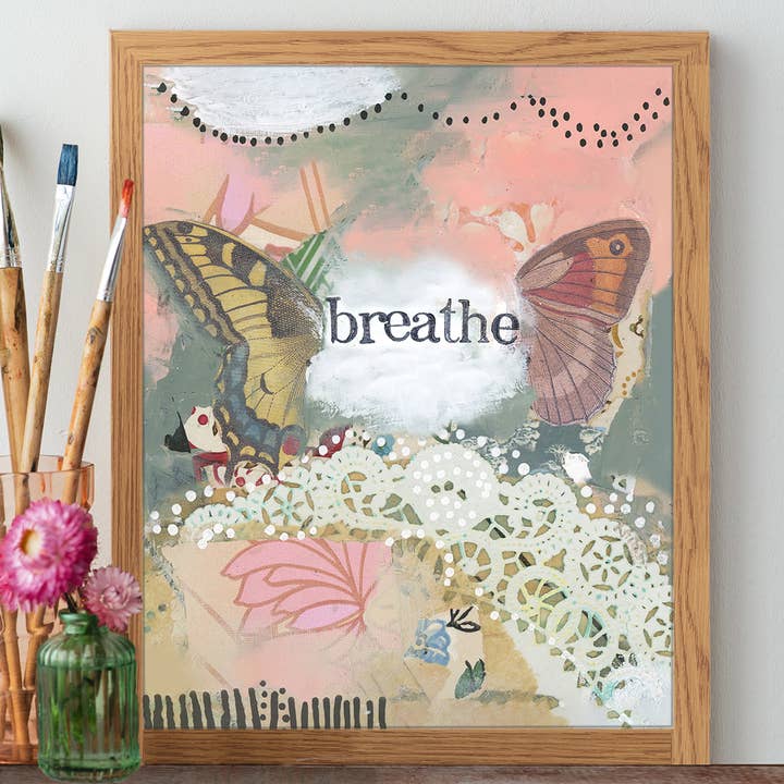Breathe - Print for wholesale by Kelly Rae Roberts