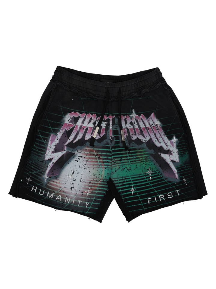 Black WASHED HUMANITY FIRST SHORTS for wholesale on Faire