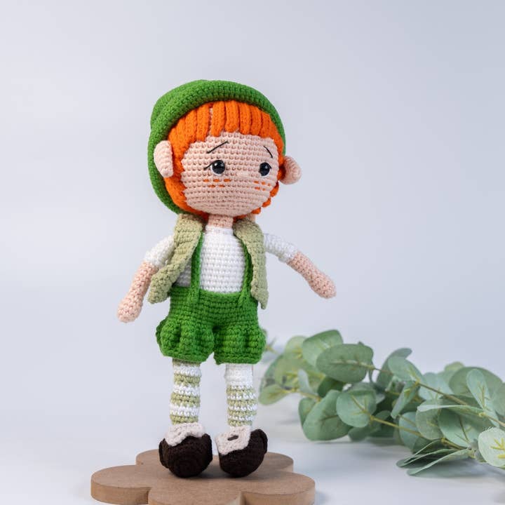 Paddy the Irish Doll for wholesale by THE CROCHET DOLLS LIMITED