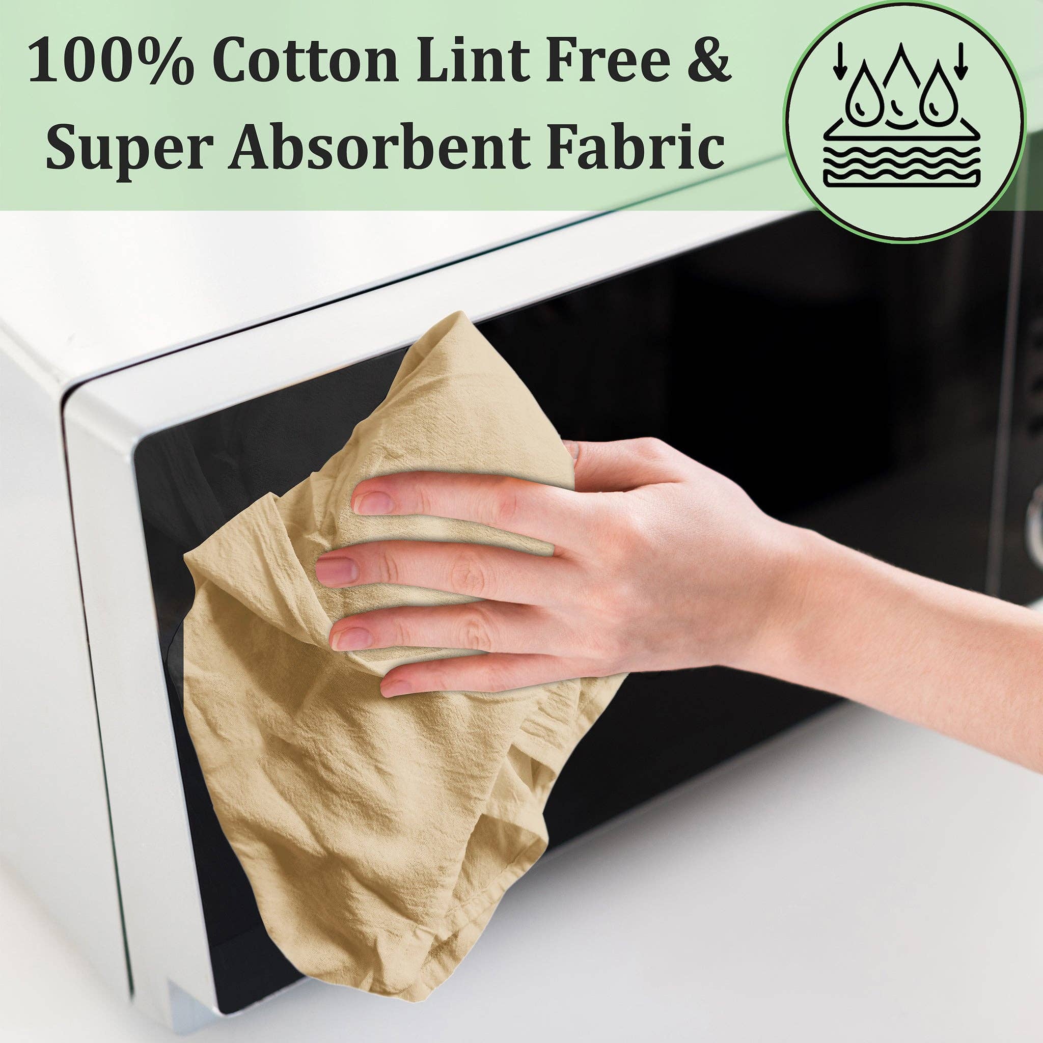 Ruvanti - Wholesale Tea Towel - 12-Pack Flour Sack Dish Towels, 100% Cotton, 28x28 Inches8