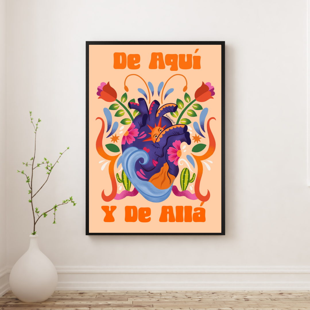 Jessartlet Illustrations - Wholesale Art Print - De Aquí y de Allá Print1