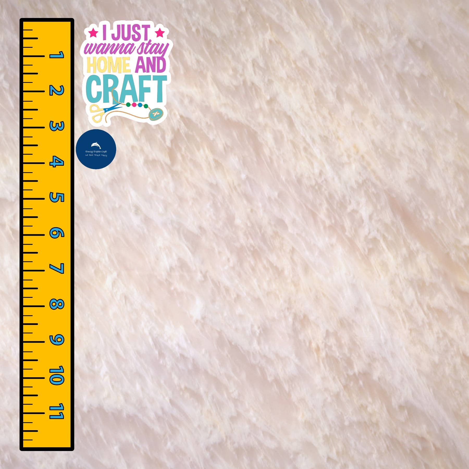 Dancing Dolphin Crafts – Großhandel Aufkleber – Vinyl-Aufkleber, Motiv „I Just Wanna Stay Home and Craft“, Basteln8