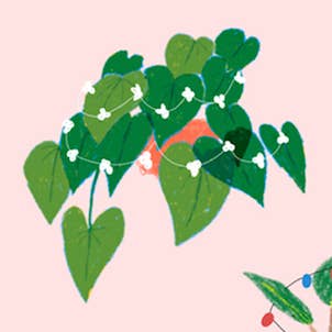 Carolyn Suzuki – wholesale Christmas card – BOTANICAL XMAS - Holiday Card2