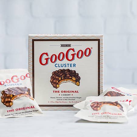 Goo Goo Cluster - Wholesale Chocolate Covered Sweets - Original 3 Count Box (12 count case)
