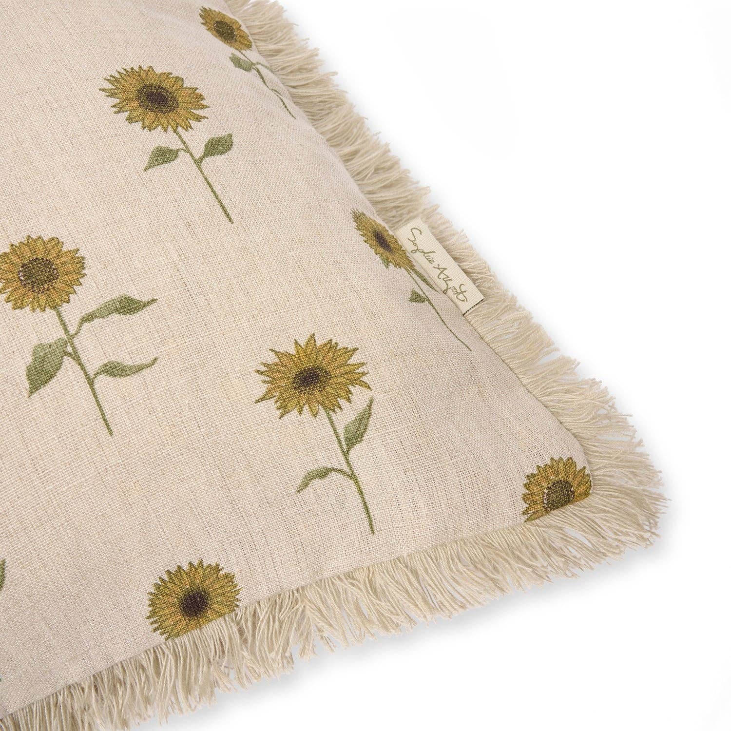 Sophie Allport - Vente Coussins de chaise - Coussin Rectangulaire en Lin Tournesol3