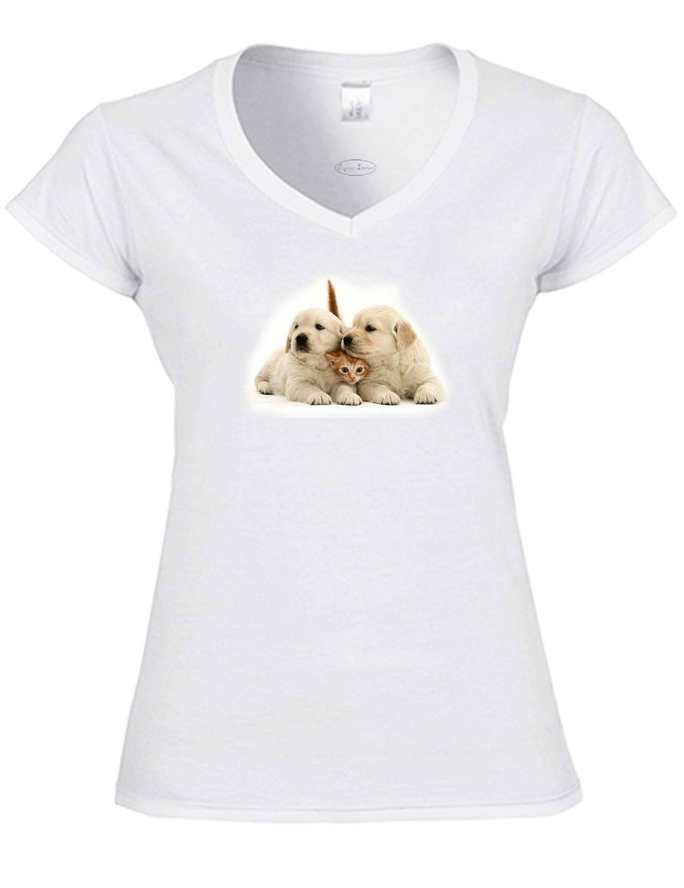 DB GROUP SRL - Wholesale Screen Printed T-Shirt - Women's - Women's short sleeve V-neck T-shirt in slub fabric4