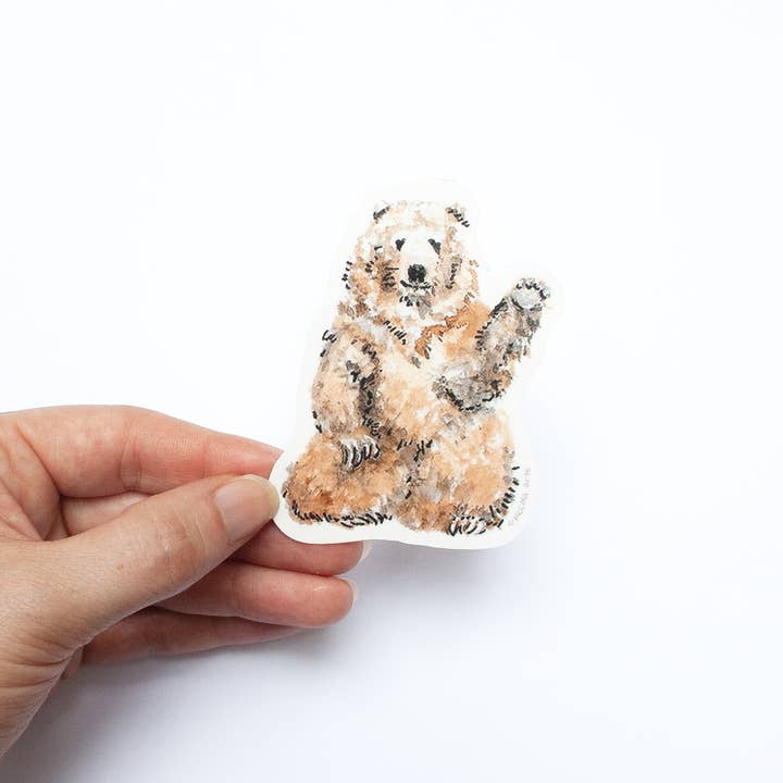 Bear Sticker for wholesale by Piccola Arte