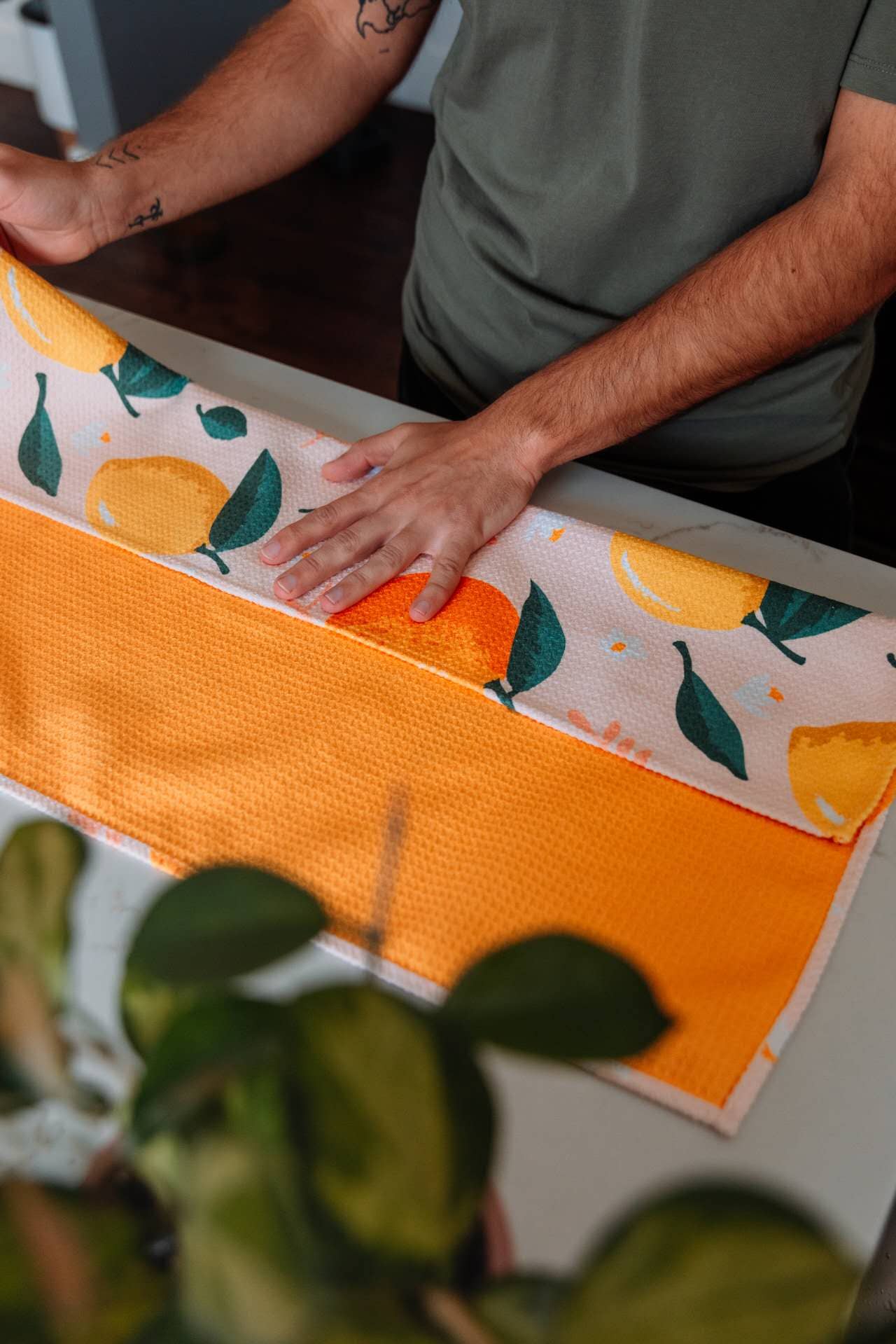 RHB HAWAII – Großhandel Geschirrtücher – Geschirrtuch mit Hibiskusblüten5