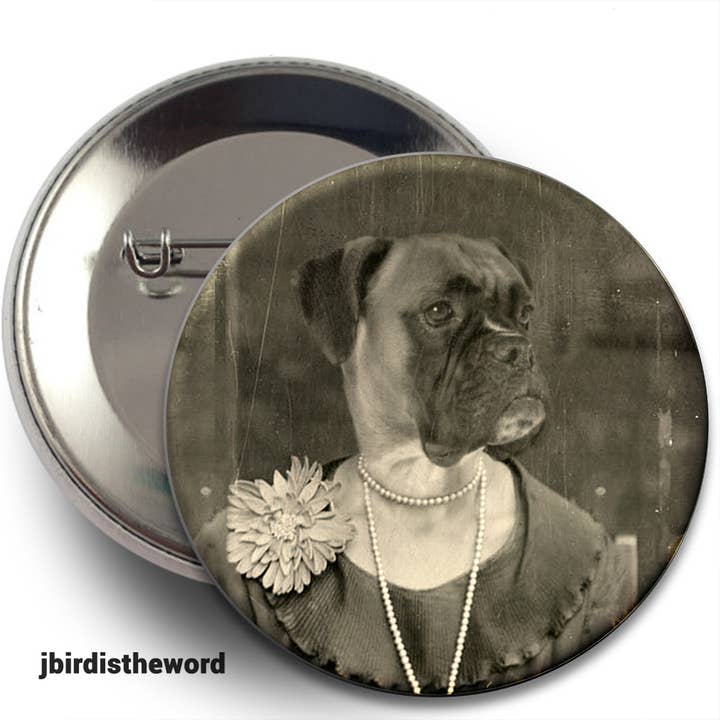 The Wild Oddisorium - Wholesale Lapel Pin/Button - Dog Buttons, Pins, Badges, POS, Funny Dogs in Clothes, Cute10