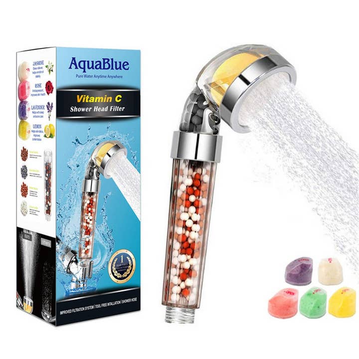 LEMON AROMA FILTER NEGATIVE ION SHOWER HEAD_CWASC1705 for wholesale by ACCITY