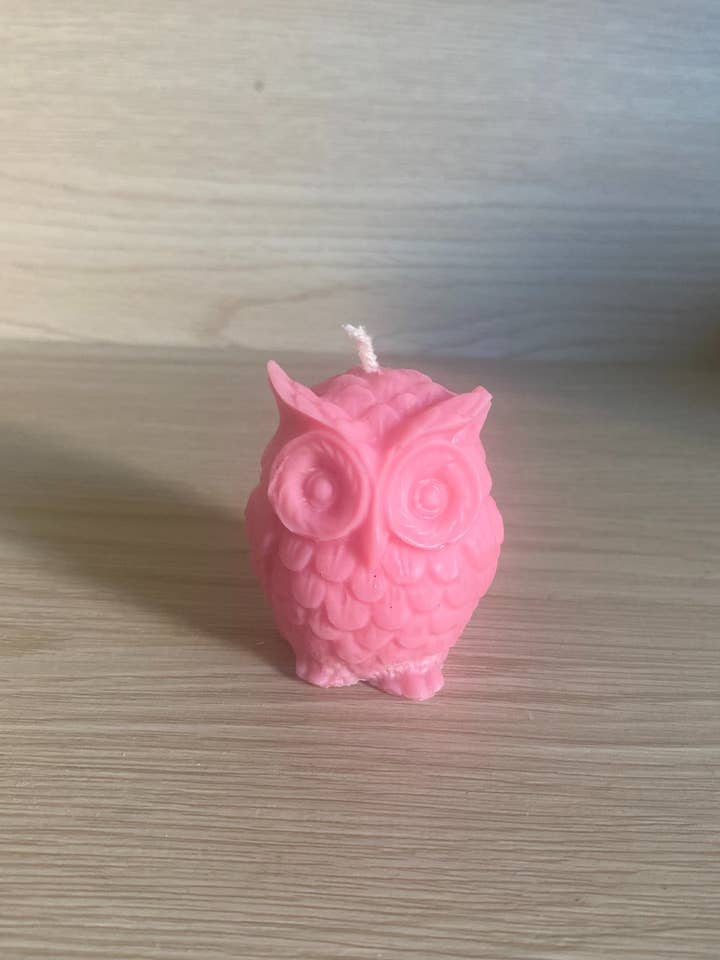 Kerze mit Eulen für den Großhandel von Laura's pretty candle