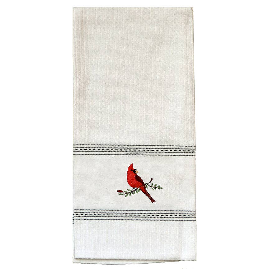 Taylor & Co.  - The Taylor Collection - Wholesale Tea Towel - Cardinal Premium Embroidered Kitchen Towels.Min 12.0