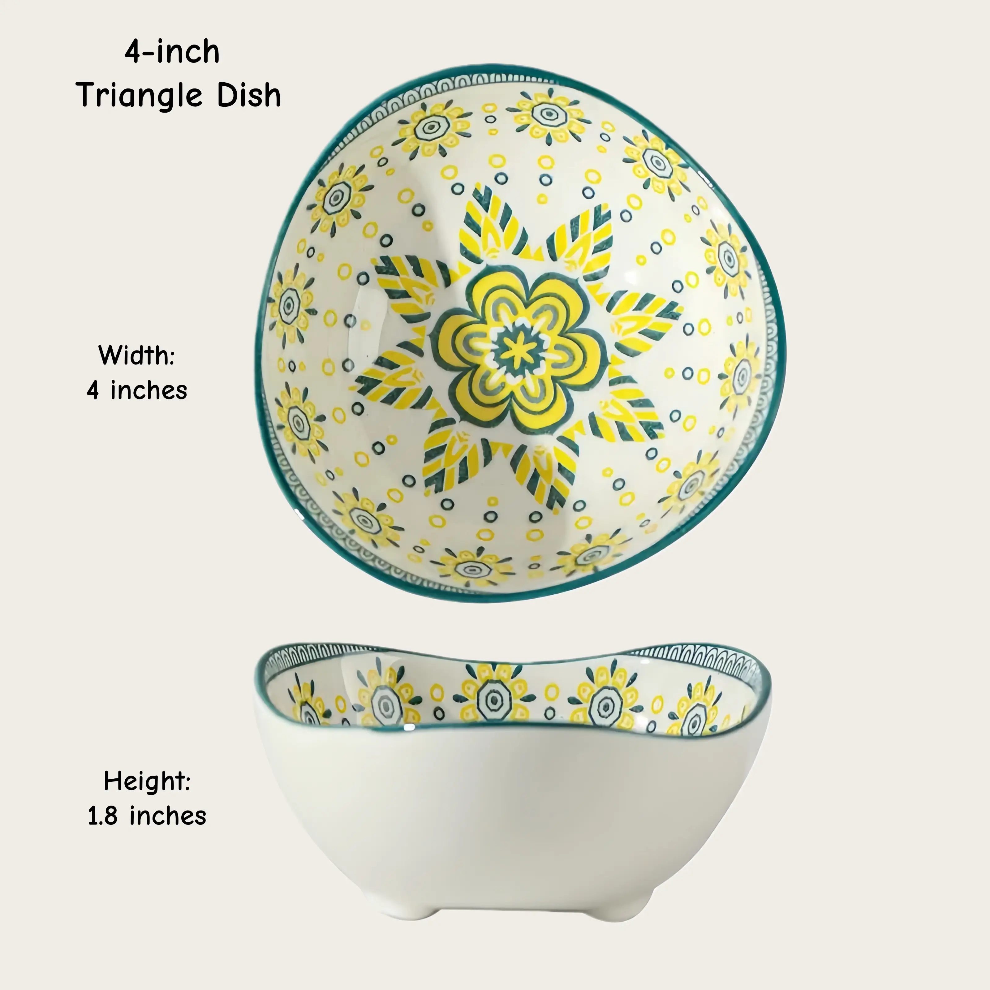 Otterware - Vente Bols à condiments/sauces - Plats à trempette en céramique style marocain (6 styles)17