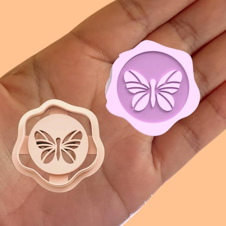 Vokssegl Sommerfugl Polymer ler skærer for engroshandel hos Roussell Prints and Demand LLC