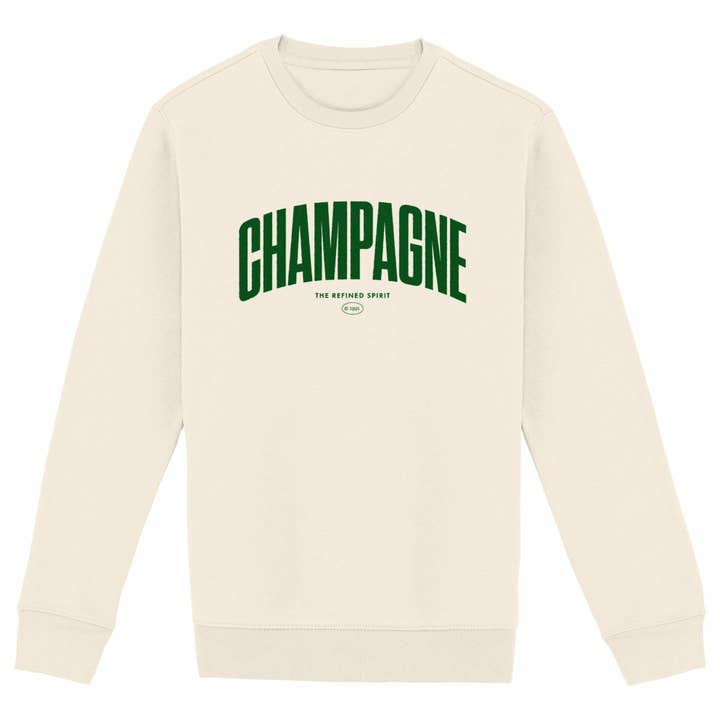 Champagne - Organische Sweater voor wholesale door The Refined Spirit