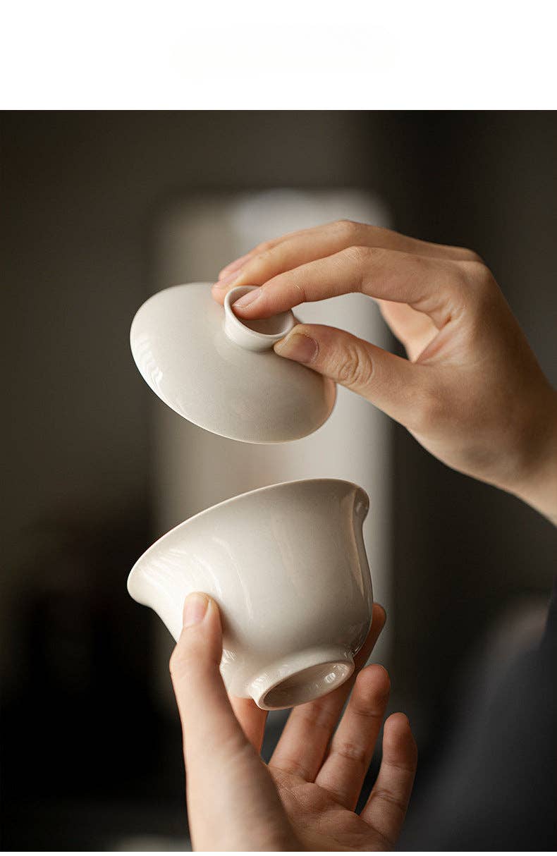 Gohobi （We cover U.S. import duties） – wholesale Tea pot – Gohobi Grass Wood Ash Glaze Large Gaiwan5