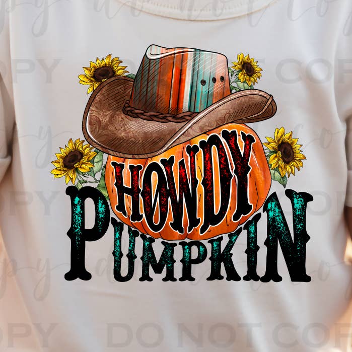 Howdy Pumpkin DTF Transfer
for wholesale by 403 Designs