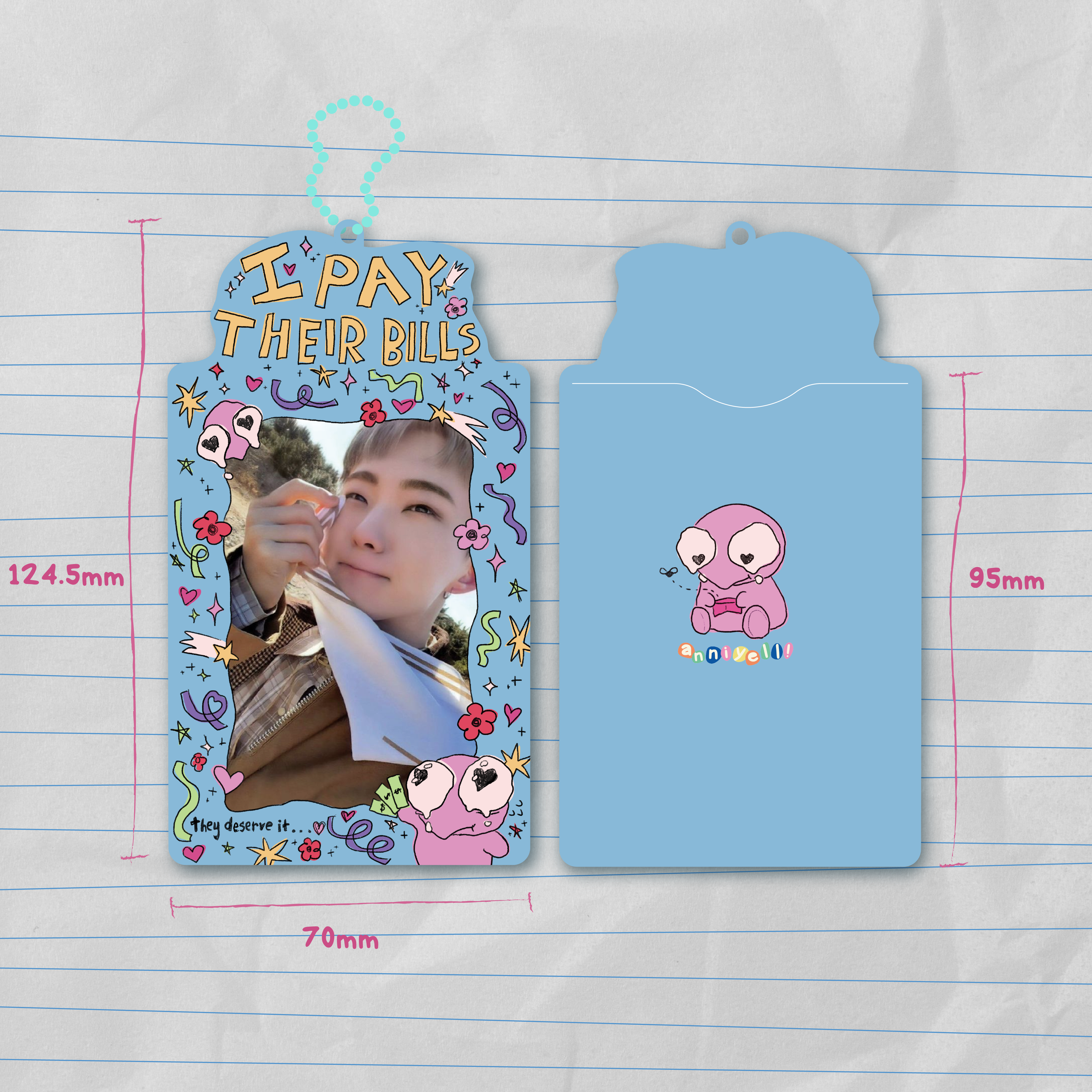 anniyell - Wholesale Card Holder - Unisex - I PAY THEIR BILLS PVC Photocard Holder2