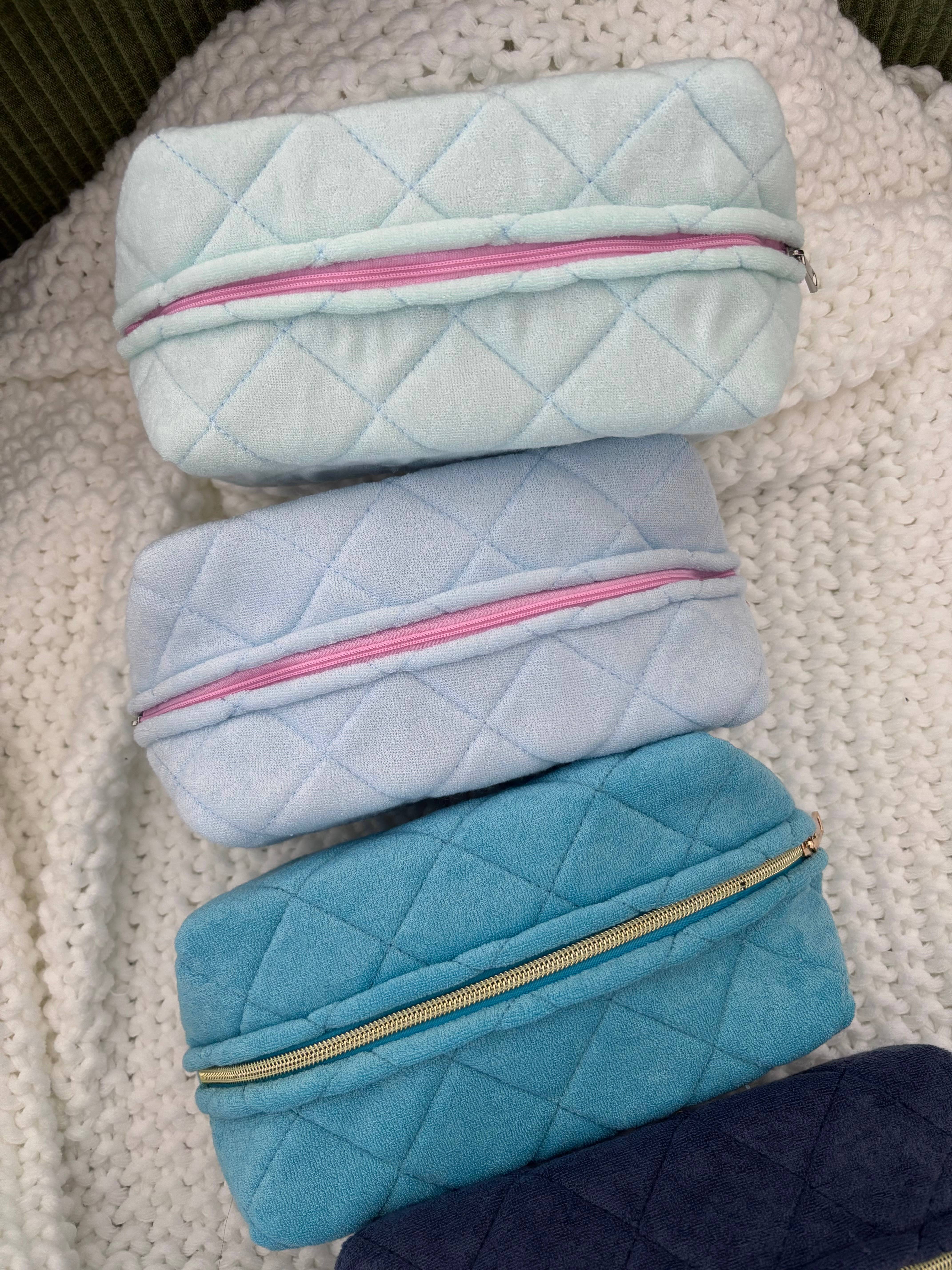 LoveLina – wholesale Sminkväska – Terry Kviltad Stor Sminkväska - TERRY UPPDATERAD2