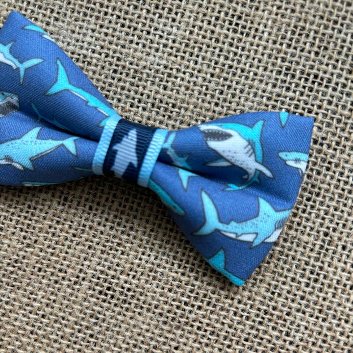 DOG BOW TIES - Wholesale Pet Bow Tie - Dog - MINI SIZE Sharks