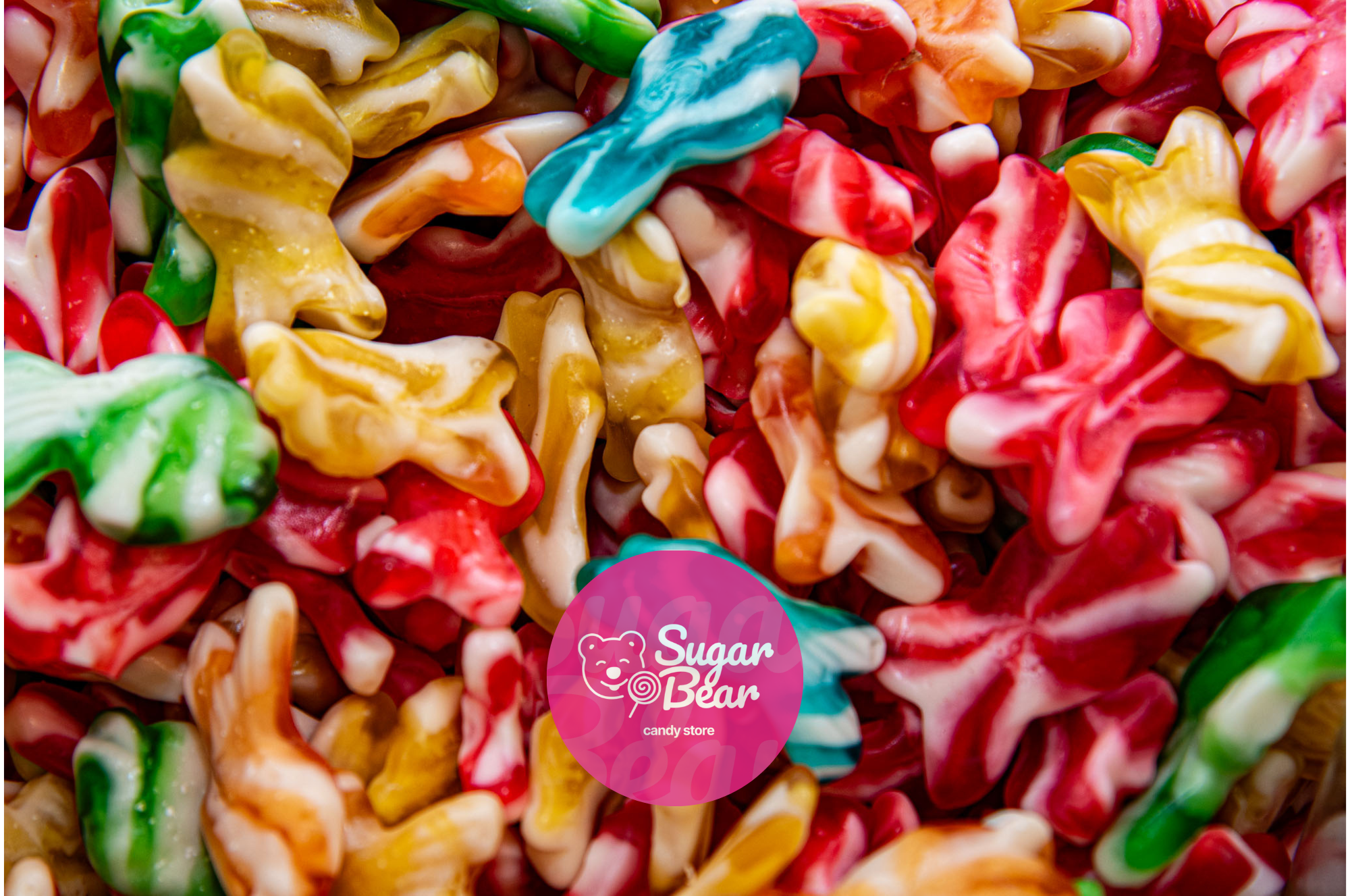Sugar Bear Candy - Wholesale Gummy - Swirly Fish1