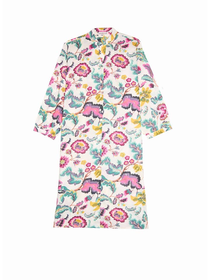 Curiosity Lab - Wholesale Dress - Women's - Night Dress Straight cut long sleeve Indian cotton12