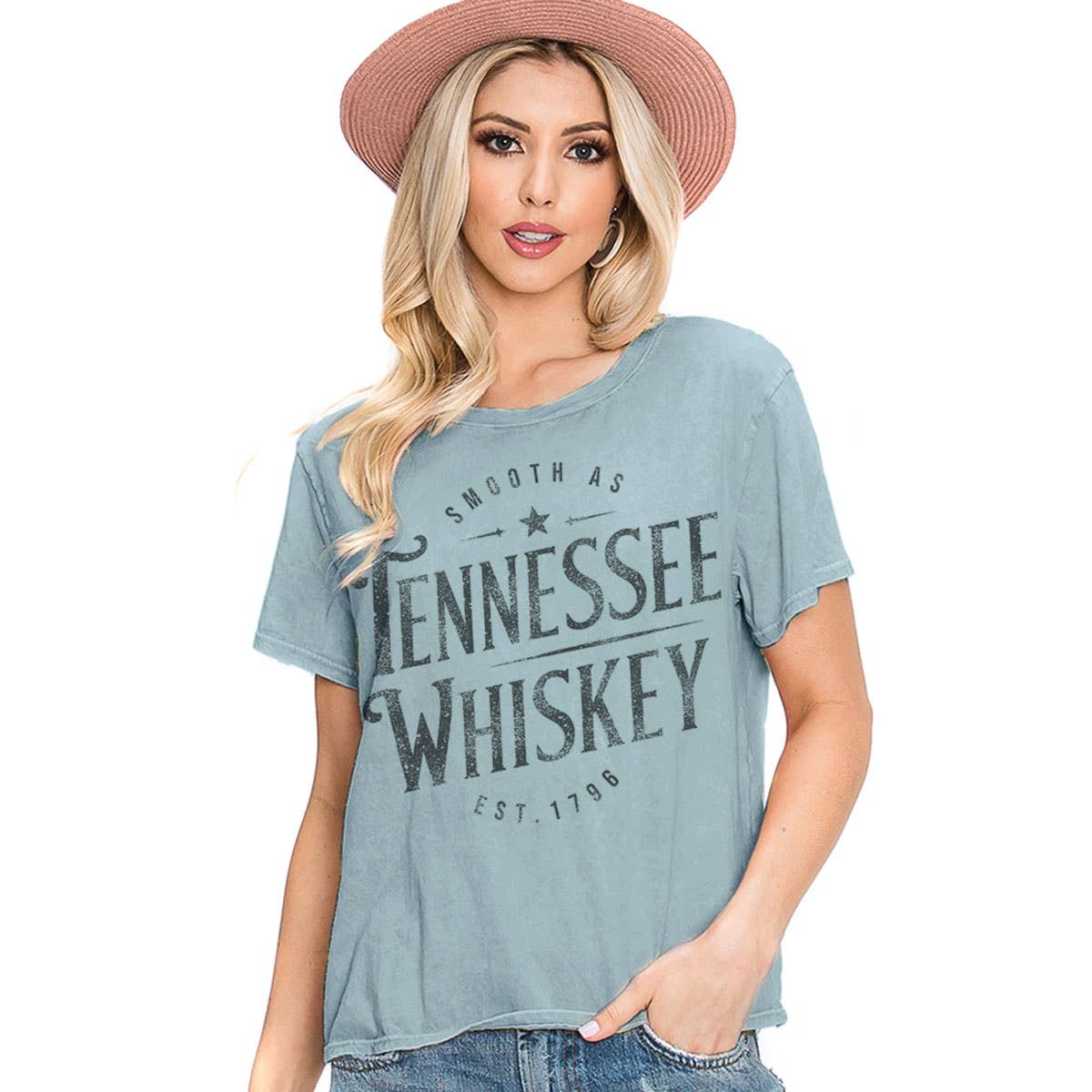 HRTandLUV - Vente T-shirt sérigraphié – femme - HAUT À IMPRIMÉ MINÉRAL TENNESSEE WHISKEY5