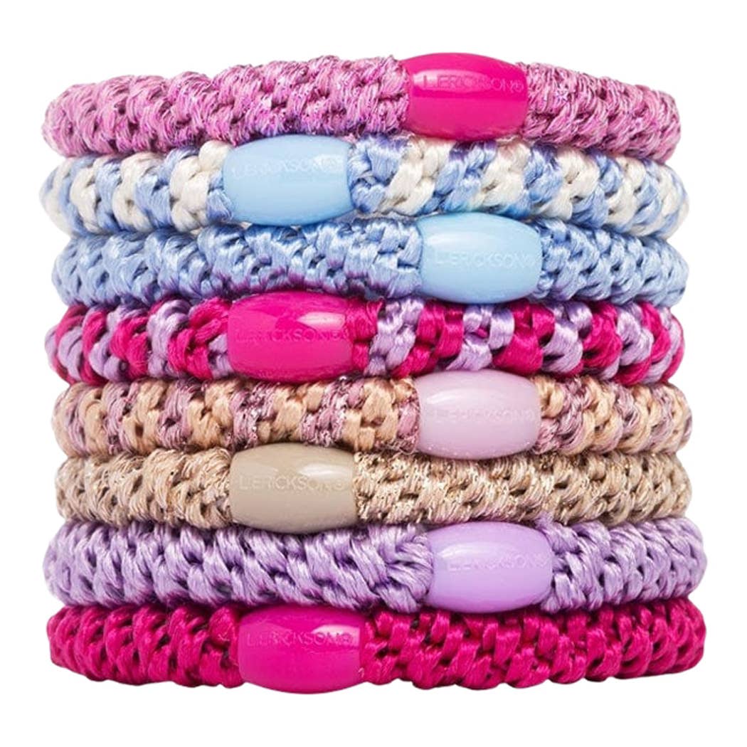 France Luxe/L. Erickson – Engroshandel Hårbånd - Dame – Grab & Go Hestehalebindere - Sæt med otte50