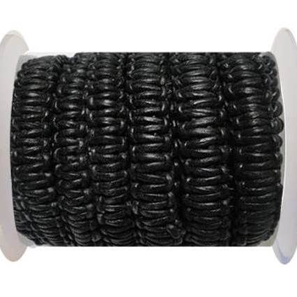 Sun Enterprises B.V. - Wholesale Craft Supplies - FLAT BRAIDED CORDS-10MM- STAIR CASE STYLE-BLACK