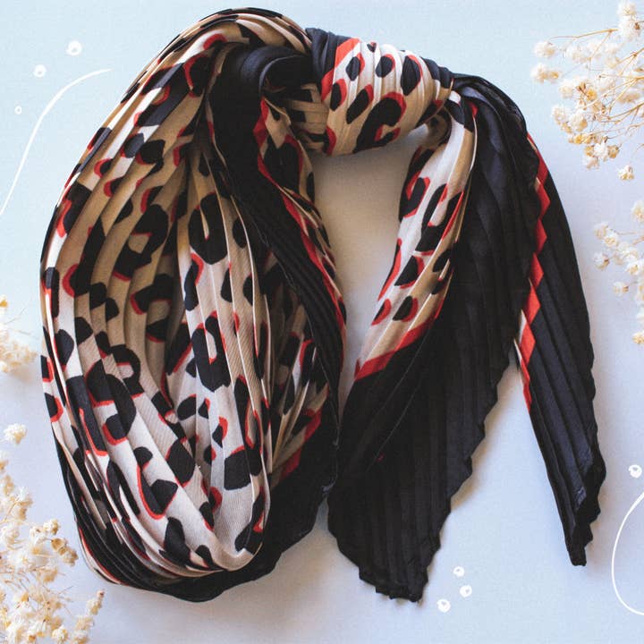 Maman Hippie Brand - Vendita all'ingrosso Fascia per capelli - Donna - Head Foulard - Fascia per capelli con turbante leopardato