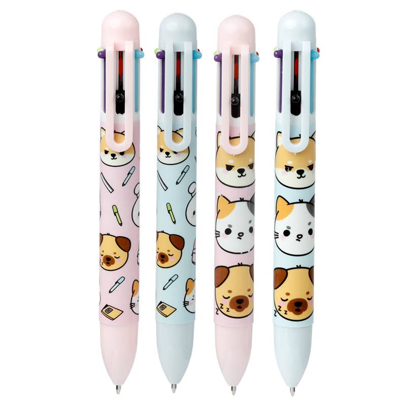 Puckator Ltd - Wholesale Pen - Adoramals Pets Multi Colour Pen (6 kleuren)1