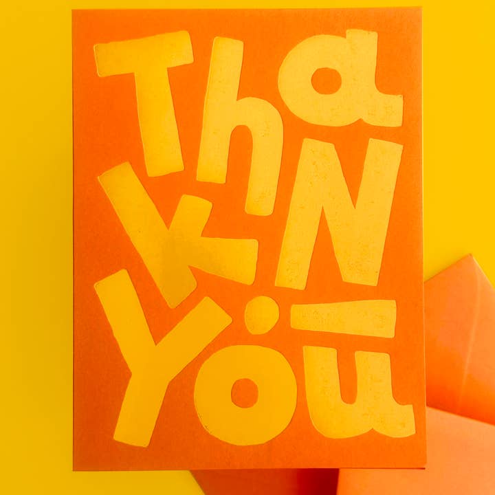 The Social Type - Wholesale Thank You Card - Thank You! Big Type1