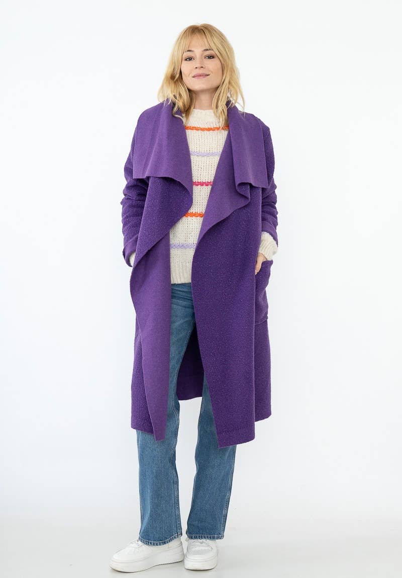 LINEN & COTTON HOUSE - Vente Manteau – femme - VESTE BOUCLETTE MATIERE RESPONSABLE + SIZE  35122 88