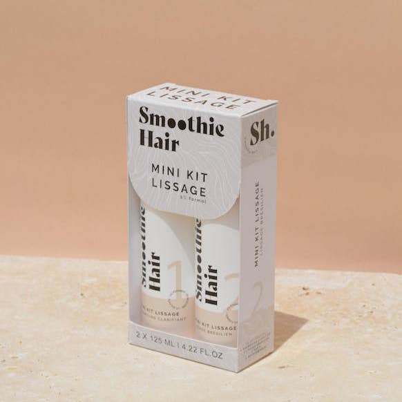 Smoothie Hair - Vente Ensemble de soins pour cheveux - KIT LISSAGE BRESILIEN A LA KERATINE, HUILE DE RICIN & AMLA