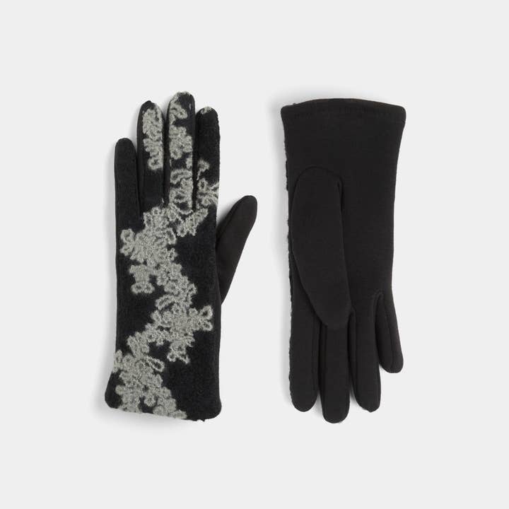 COCO + CARMEN - Wholesale Gloves - Women's - Felted Flower Cascade Touchscreen Gloves