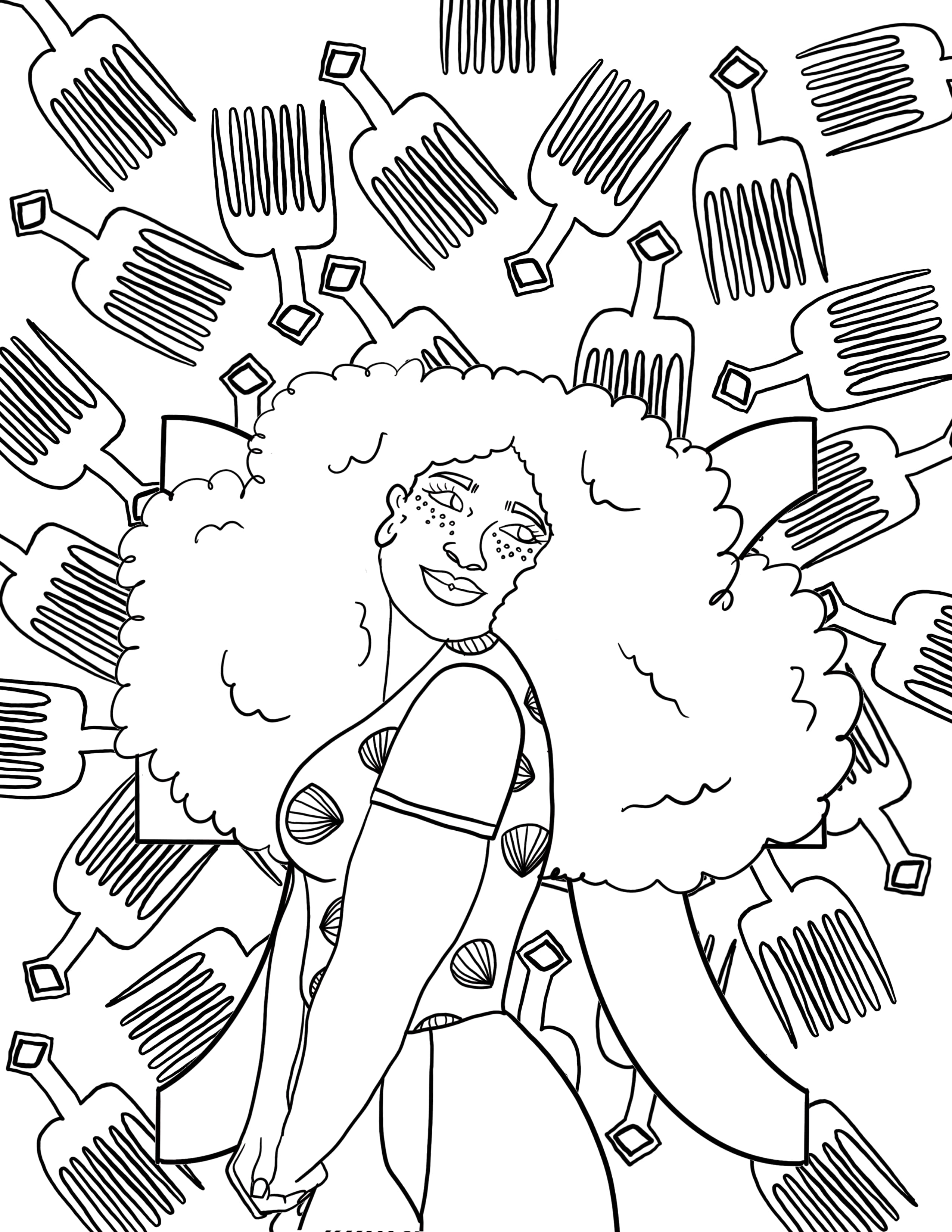 Illustrated Melanin - Wholesale Book - Adult - Find Joy Through Color: A Melanin- Filled Coloring Book3